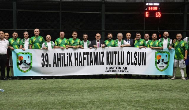 Ahilik Haftası’nda esnaf yeşil sahada buluştu