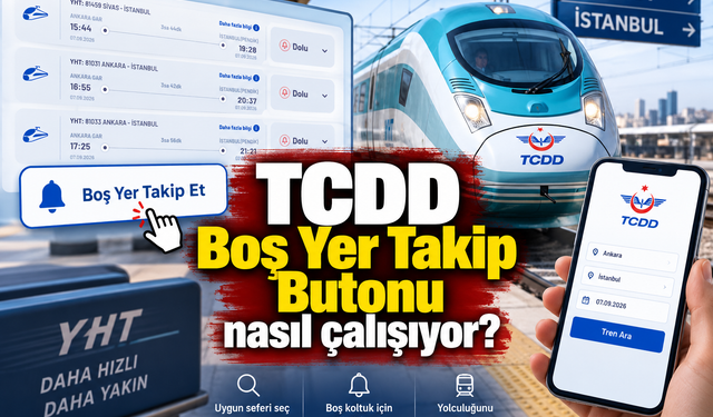 TCDD Boş Yer Takip Butonu nasıl çalışıyor?