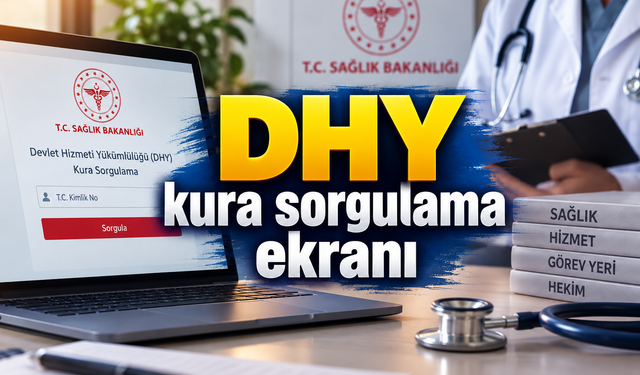 DHY kura sorgulama ekranı: 130. Dönem DHY kura sonuçları