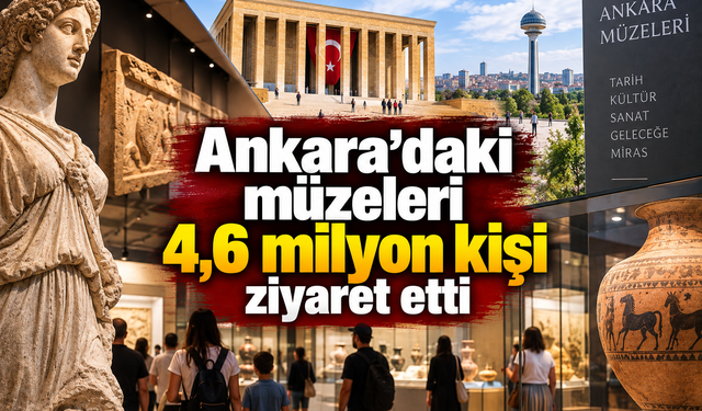 Ankara'daki müzeleri 4,6 milyon kişi ziyaret etti