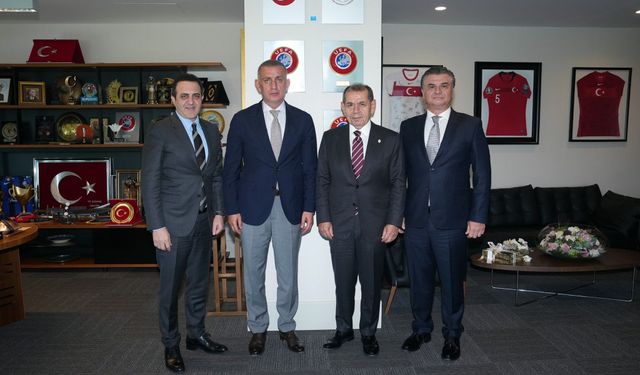 Dursun Özbek’ten TFF Başkanı Hacıosmanoğlu’na ziyaret