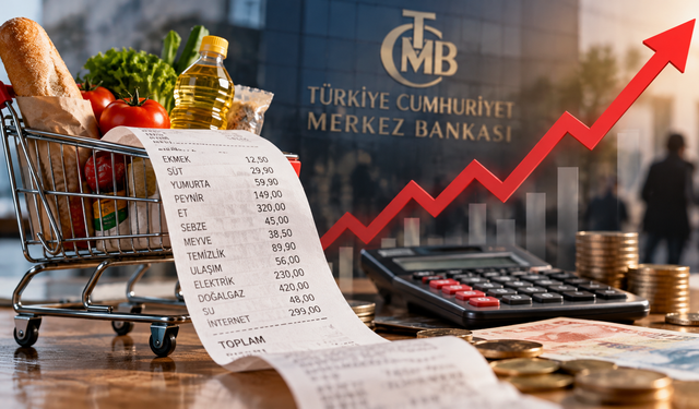 Hanehalkının enflasyon beklentisi yüzde 45,60'a çıktı