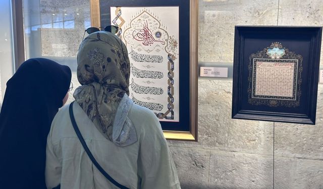 İki Fırça Bir Ahenk tezhip sergisi açıldı