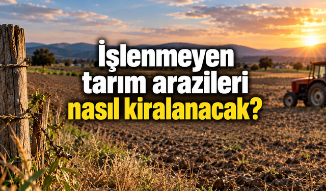 İşlenmeyen tarım arazileri nasıl kiralanacak?