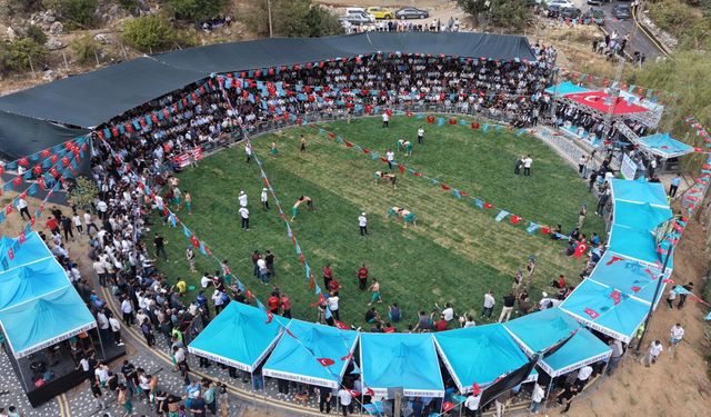 Kertmen Güreş Festivali 20 yıl sonra yeniden yapıldı