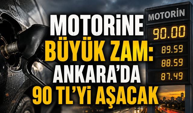 Motorine büyük zam: Ankara'da 90 TL'yi aşacak