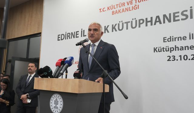 Edirne'ye 160 bin kitap kapasiteli yeni kütüphane