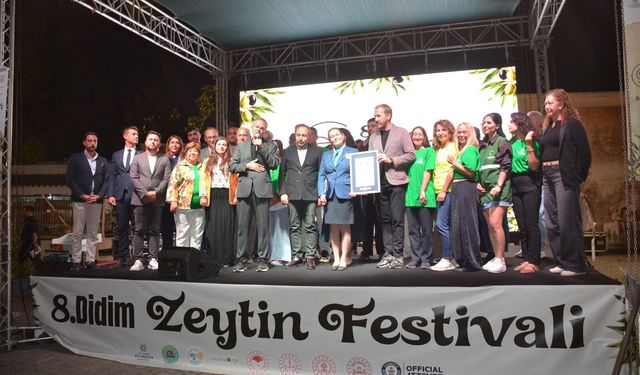 Didim Zeytin Festivali'nde Guinness rekoru