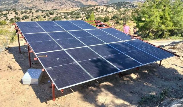 Sondaj tesisine güneş enerjisi desteği