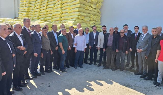 Samsun’da tarımsal üretime 477 ton gübre katkısı