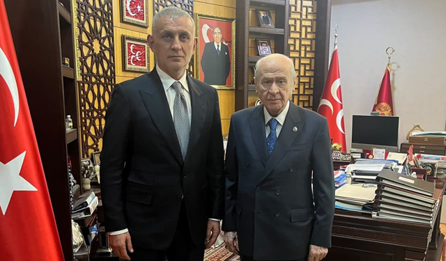 TFF Başkanı Hacıosmanoğlu'ndan Bahçeli'ye ziyaret