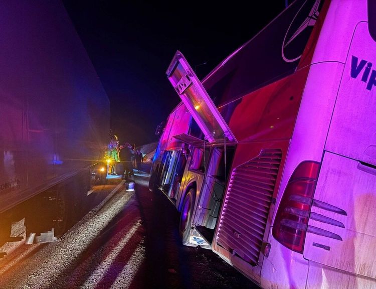 Kahramanmaraş-Trabzon seferinde otobüs kazası