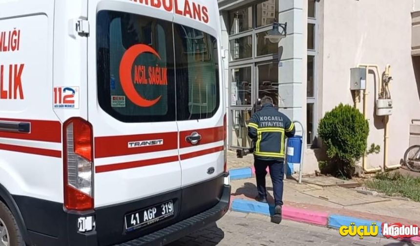 Kafasına baca devrilen yaşlı adam can verdi!