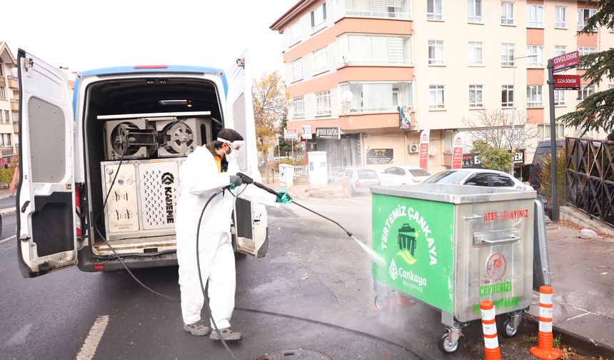 Çankaya’da sonbahar düzeni: Temizlik ekipleri sahada