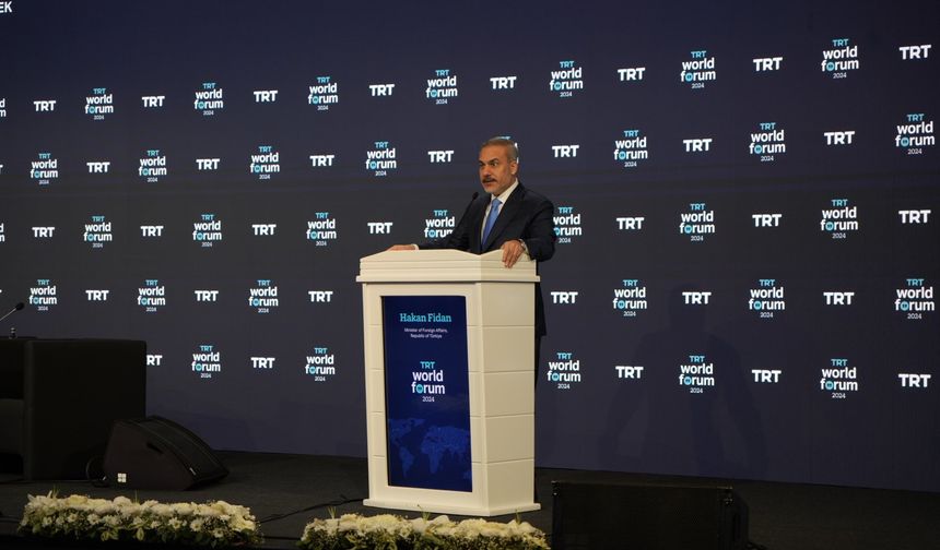 Hakan Fidan, TRT World Forum 2024'te konuştu