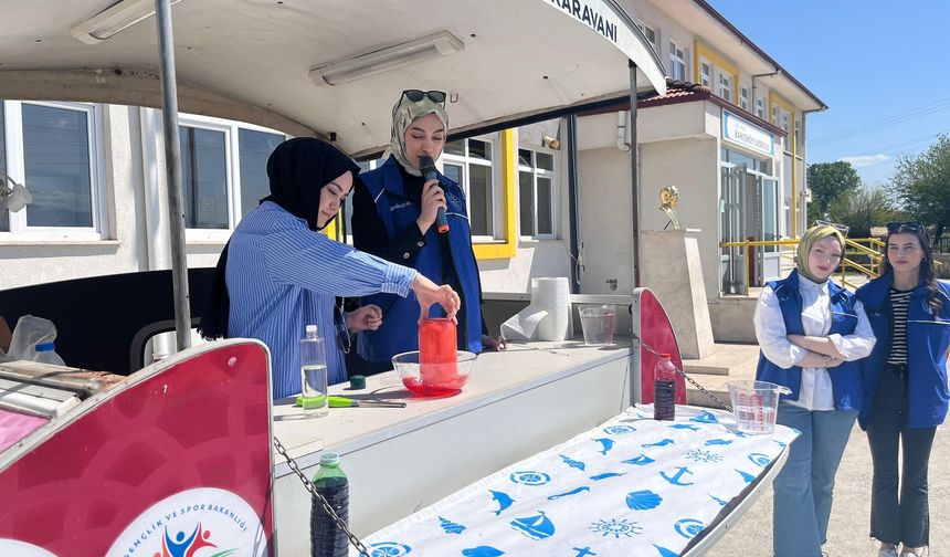 Bilim Karavanı Düzce Bahçeköy’de öğrencilerle buluştu