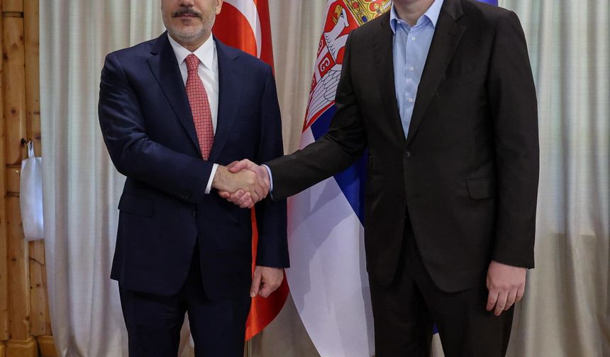 Hakan Fidan, Sırbistan Cumhurbaşkanı Vucic ile görüştü