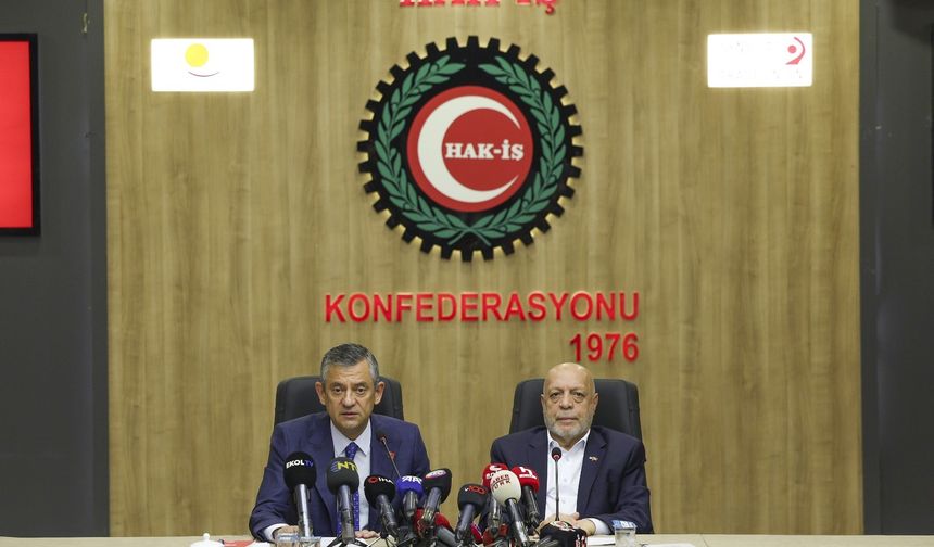 CHP lideri Özel'den HAK-İŞ ve TÜRK-İŞ'e ziyaret