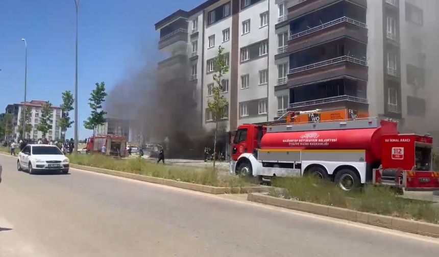 Gaziantep’te marangoz dükkanında yangın!