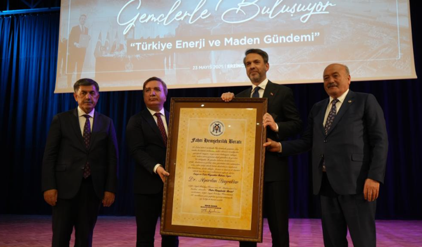 Bakan Bayraktar: Erzincan’dan enerji almaya geldik