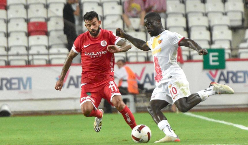 Kayserispor - Antalyaspor maç özeti