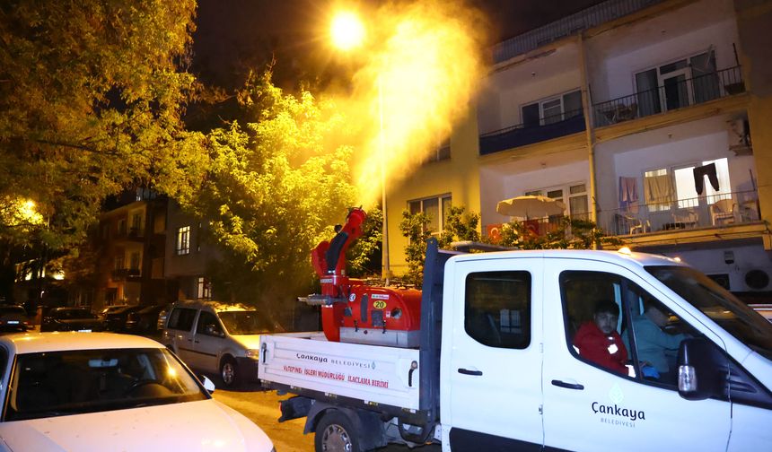 Çankaya’da yazlık ilaçlama başladı