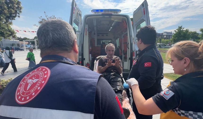 Samsun’da darp edildiğini iddia eden yaşlı adam hastanelik oldu