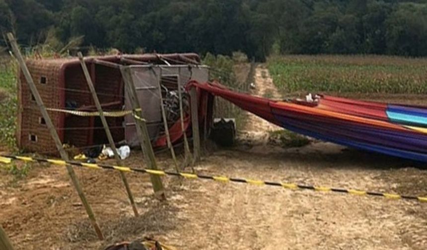 Brezilya'da sıcak hava balonu kazası!
