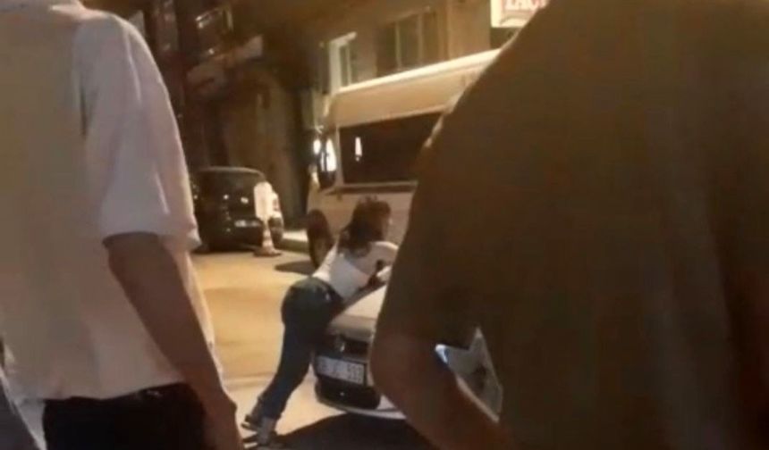 Bursa'da kaputa çıkan kadın sürücüye zor anlar yaşattı!