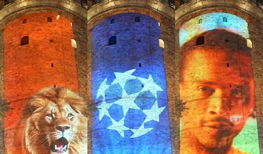 Galatasaray’dan Galata Kulesi’nde şov