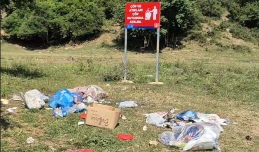 Piknik yapanlara kızan muhtar hendek kazdırdı!