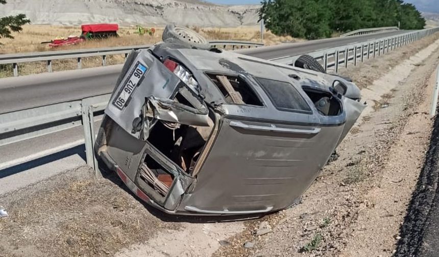 Beypazarı'nda kaza: 2 yaralı