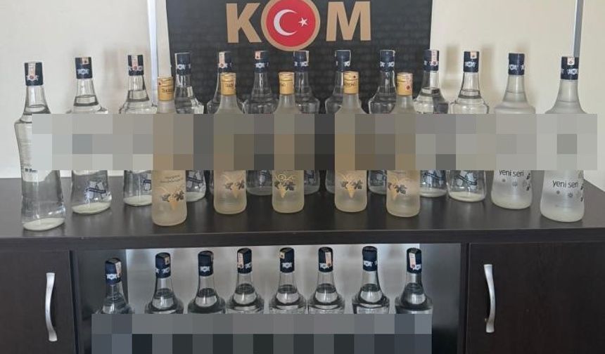 Aydın’da sahte içki operasyonu: 25 litre sahte içki ele geçirildi