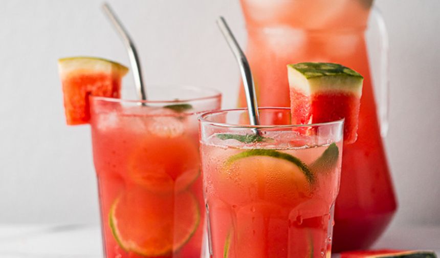 Evde Buz Gibi Karpuzlu Limonata Tarifi!