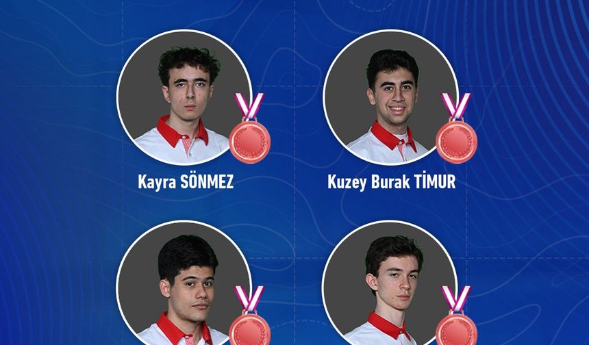Türk öğrenciler Tayland'dan 4 bronz madalya ile döndü