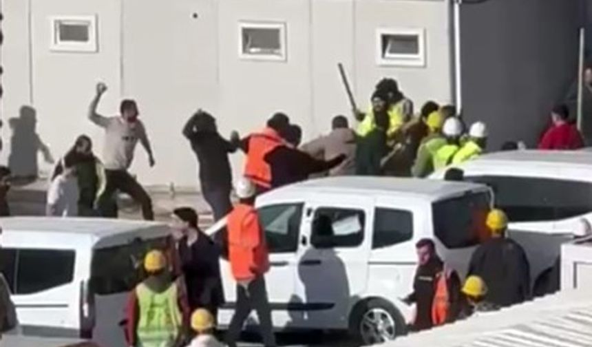 Ankara Yenimahalle’de bir inşaatta taşlı sopalı kavga