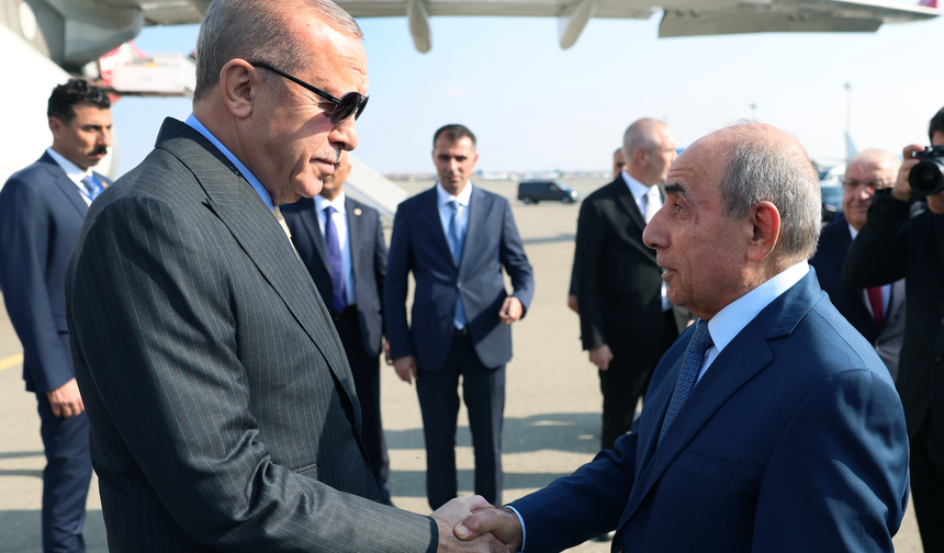 Cumhurbaşkanı Erdoğan, Karabağ Zaferi’nin 5. yılı için Bakü’de