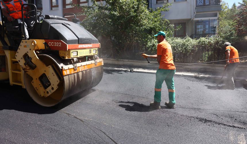 Çankaya’da 312 sokakta asfalt seferberliği