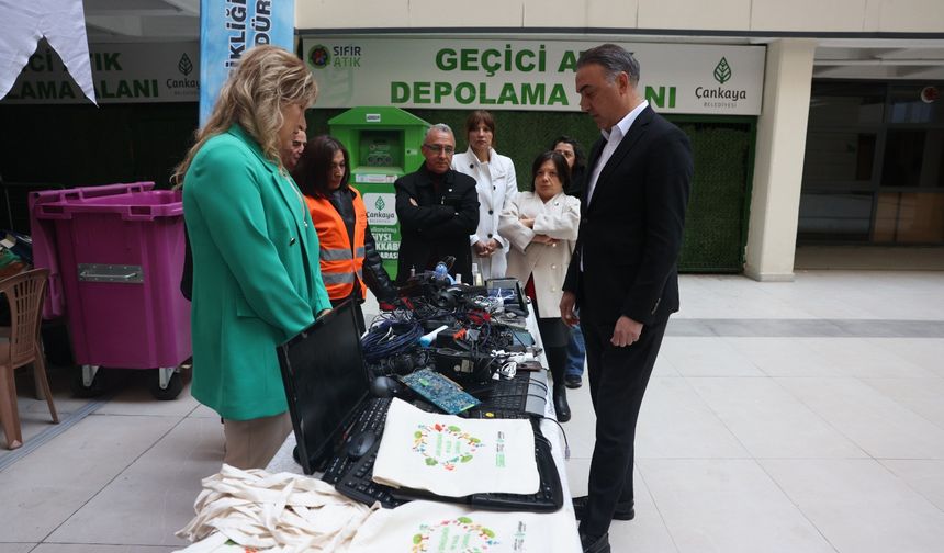 Çankaya Belediyesi’nden elektronik atık kampanyasına destek
