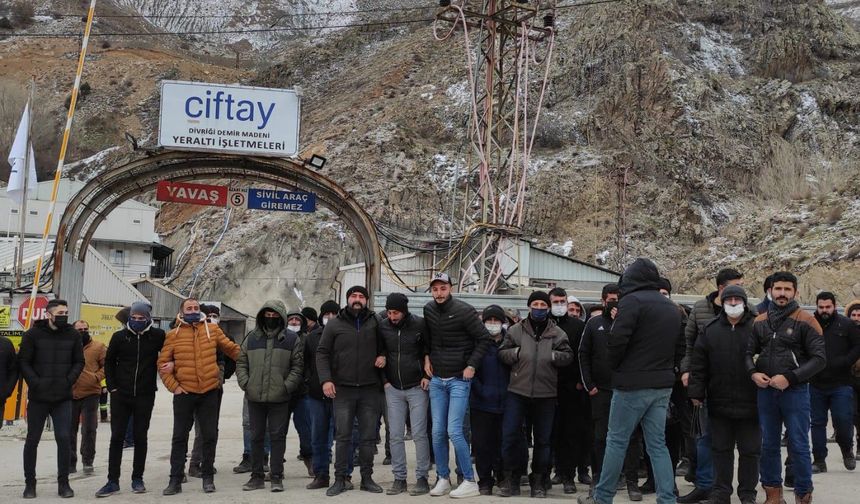 Divriği’de maden kapandı, işçiler mağdur oldu