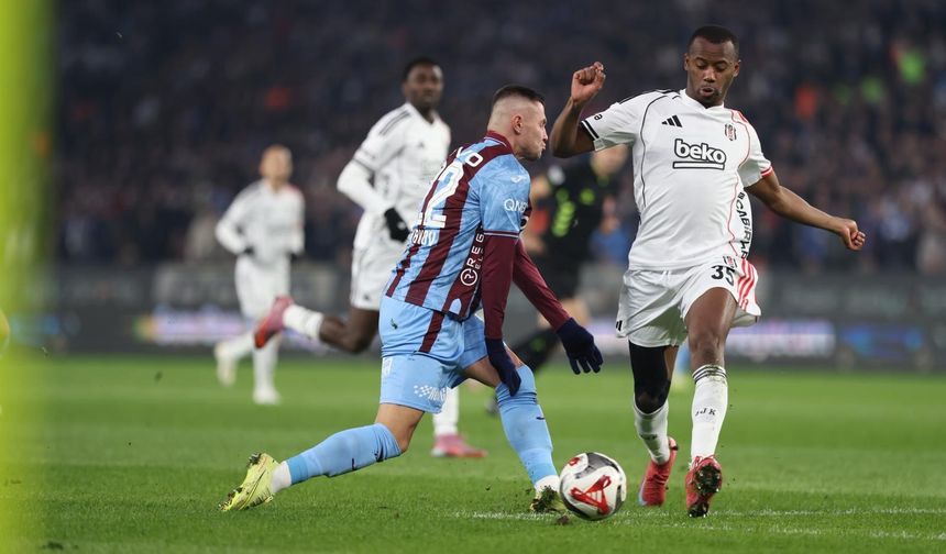 10 kişilik Beşiktaş direndi, Trabzonspor pes etmedi