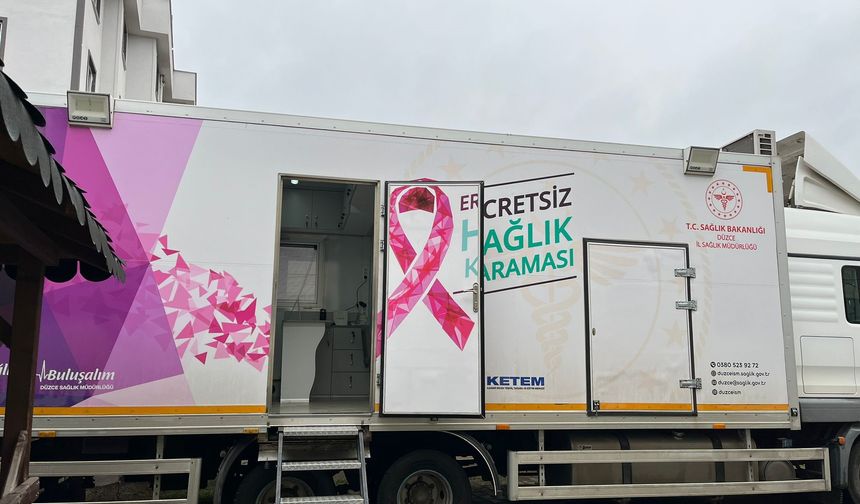 Düzce’de mobil sağlık tırı ile ücretsiz kanser taraması