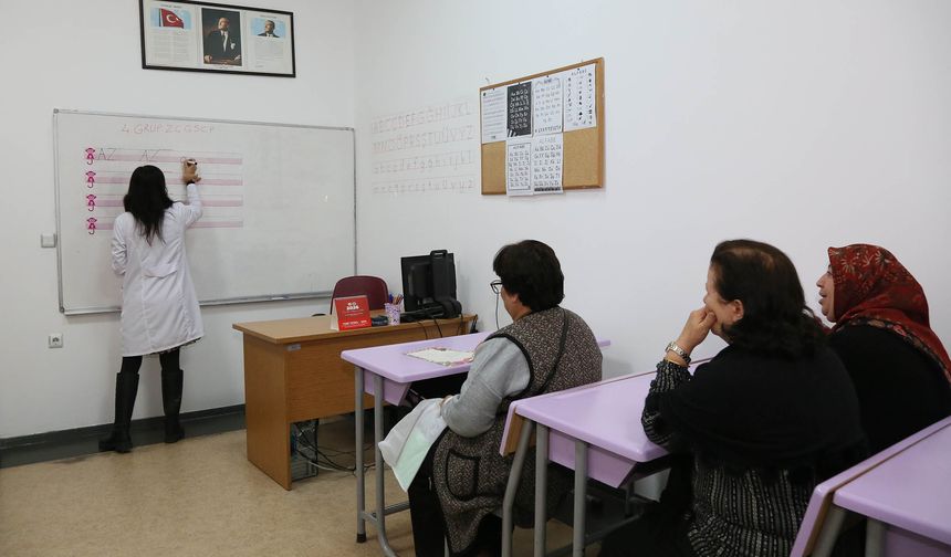 KEÇMEK’lerde okuma yazma kurslarına yoğun ilgi