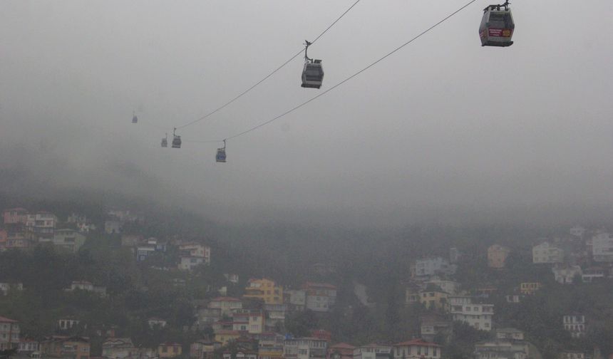 Ordu Boztepe'de kartpostallık sis manzarası