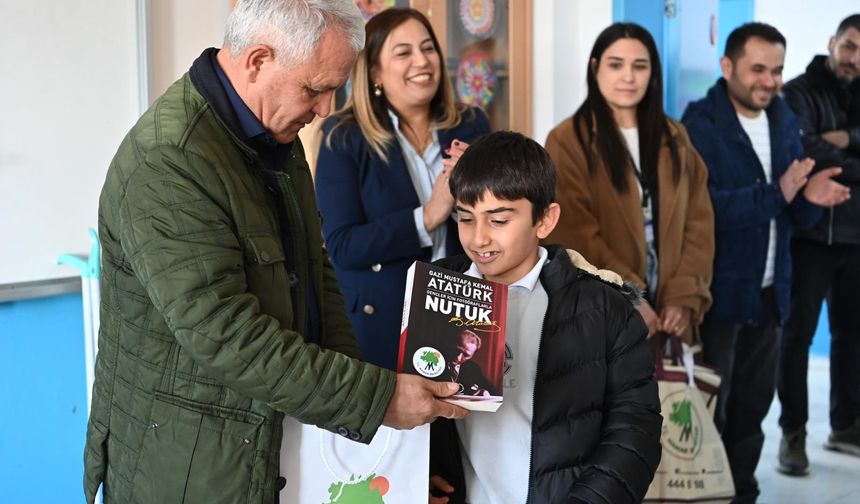Başkan Şahin’den Kıbrısköy İlkokulu’na anlamlı ziyaret