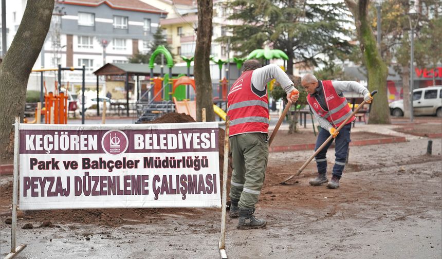 Keçiören’de parklar baştan aşağı yenileniyor