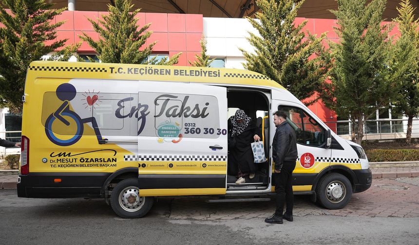 Engelsiz Taksi hizmeti Keçiören’de sürüyor