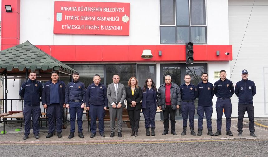 Etimesgut’ta taksici esnafına yeni yıl ziyareti