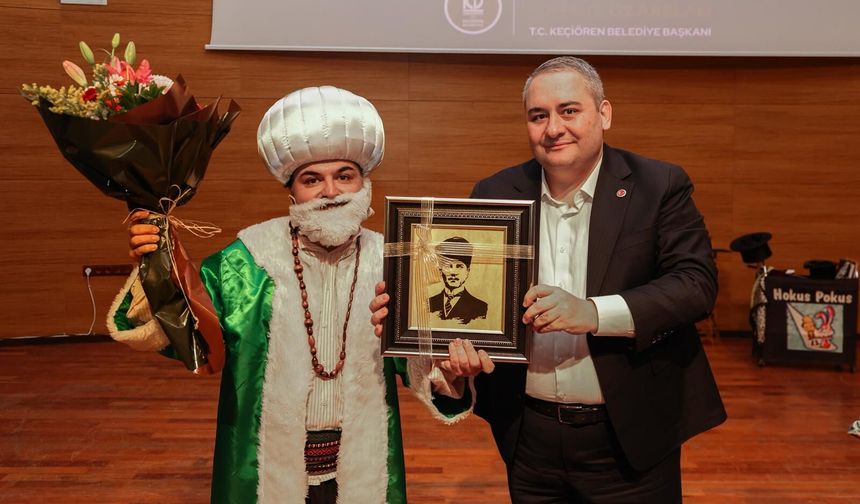 Keçiören’de sihirbaz ve çocuk oyunlarına yoğun ilgi