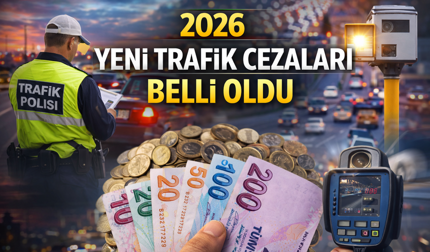 2026 yeni trafik cezaları belli oldu